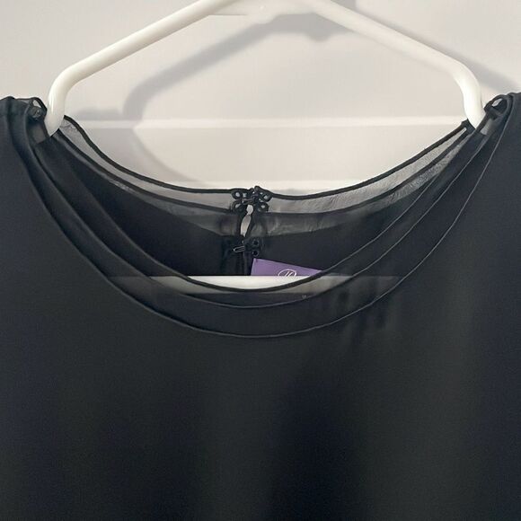 Ralph Lauren Purple Label Sleeveless Black Blouse - Picture 2 of 8